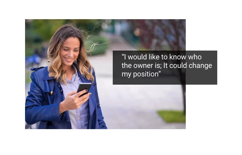 User interview quote from Laura